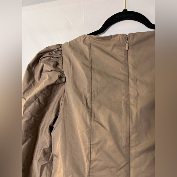 House of CB Carlina Mocha Long Sleeve Mini Dress Size Large - Picture 7 of 9